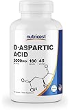 Nutricost D-Aspartic Acid Capsules (180 Capsules) (3000mg Serving)