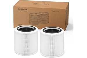 GoveeLife Lot de 2 accessoires de rechange pour purificateur d'air H7126, H13 HEPA