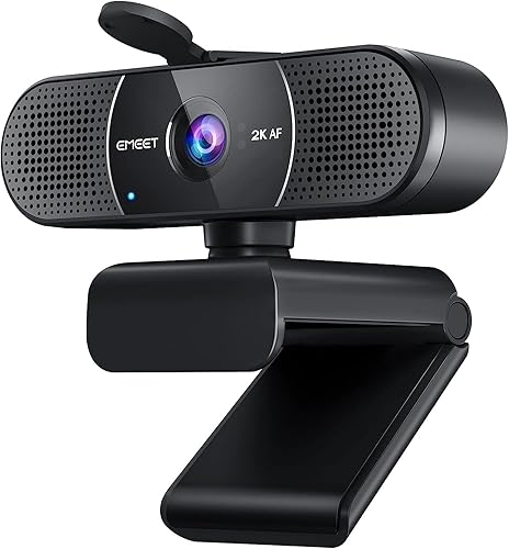 EMEET C960 2K Webcam with Microphone, 2K UHD, Noise-Reduction