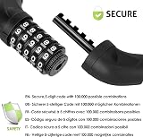 SPGOOD Bike Lock 830mm Heavy Duty 5-Digit Resettable Code 14 Colors view 3