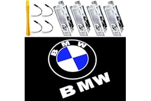 YANF 4Pcs Car Door Lights Logo Compatible with Partial 3/4/5/6/7/X/Z/M/GT Series, Except G02/05/06/07/20/21/22/23/26/80/82/83, E39/46/53, etc