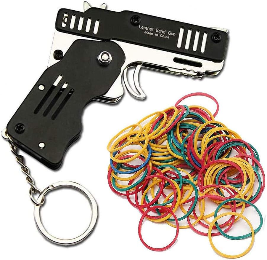 SUNNYHILL Rubber Band Gun Mini Metal 