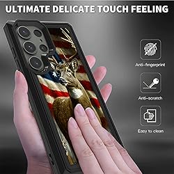 BPQOJB for Samsung Galaxy S24 Ultra Case with Flag