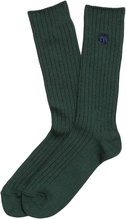 Brooks Brothers ブルックス ブラザーズ Gf コットンブレンド クルーソックス グリーン ワンサイズ 靴下 レッグウェア 通販 Amazon