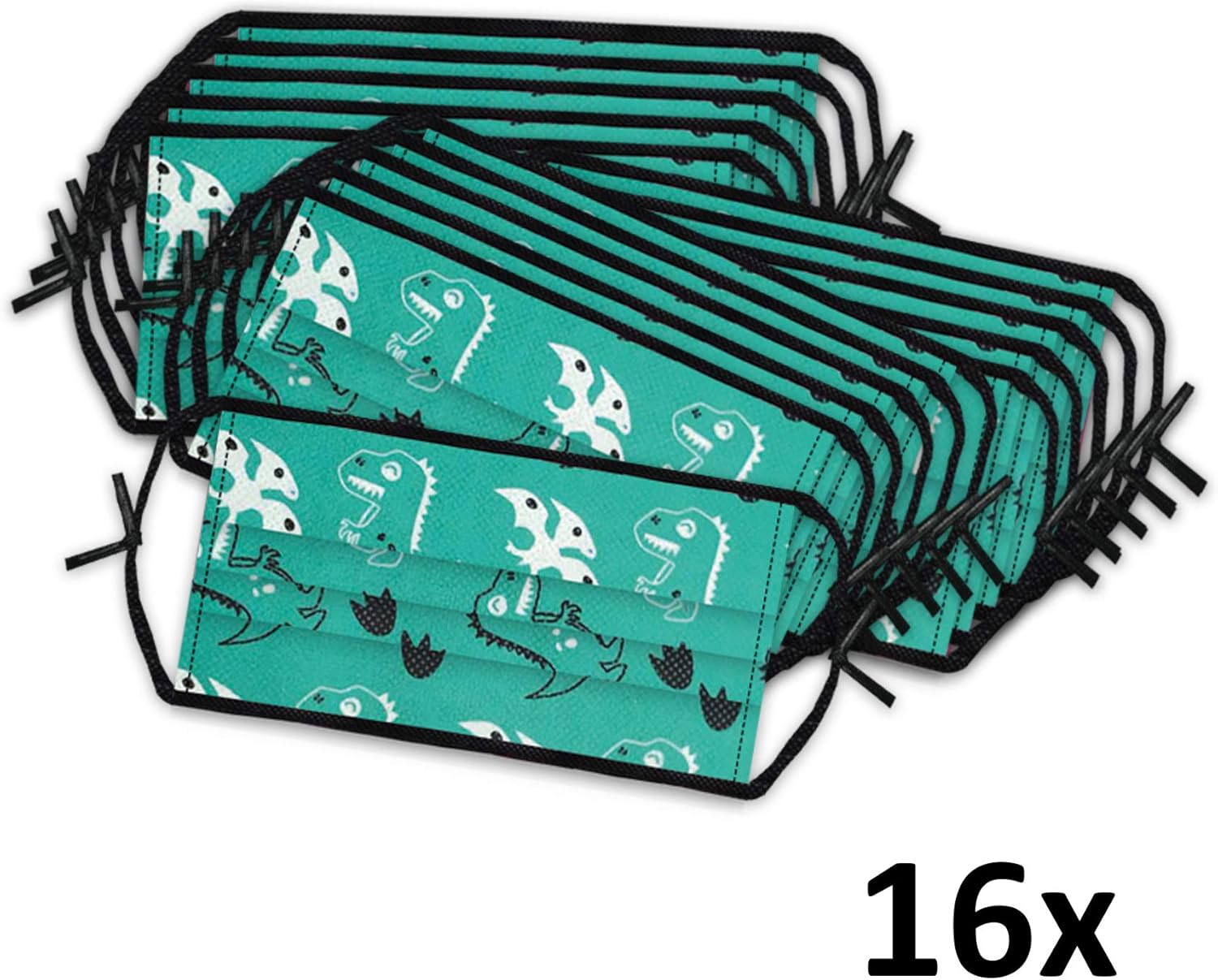 SES creative 89901 Unisex Children's Mouth Nose Mask Green, 1 count (Pack of 16) - Image 4