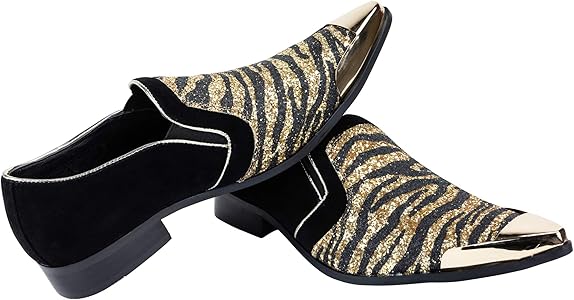 animal print smoking slippers