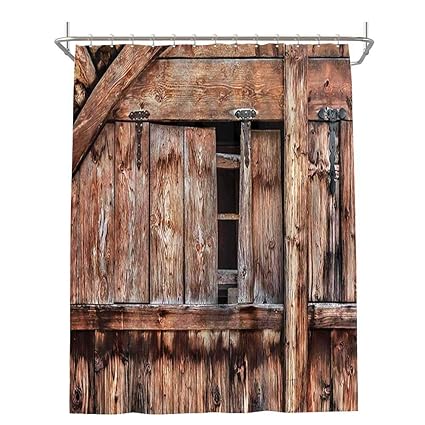 Amazon Com Jiahong Pan Rustic Modern Shower Curtain Oak Abandoned