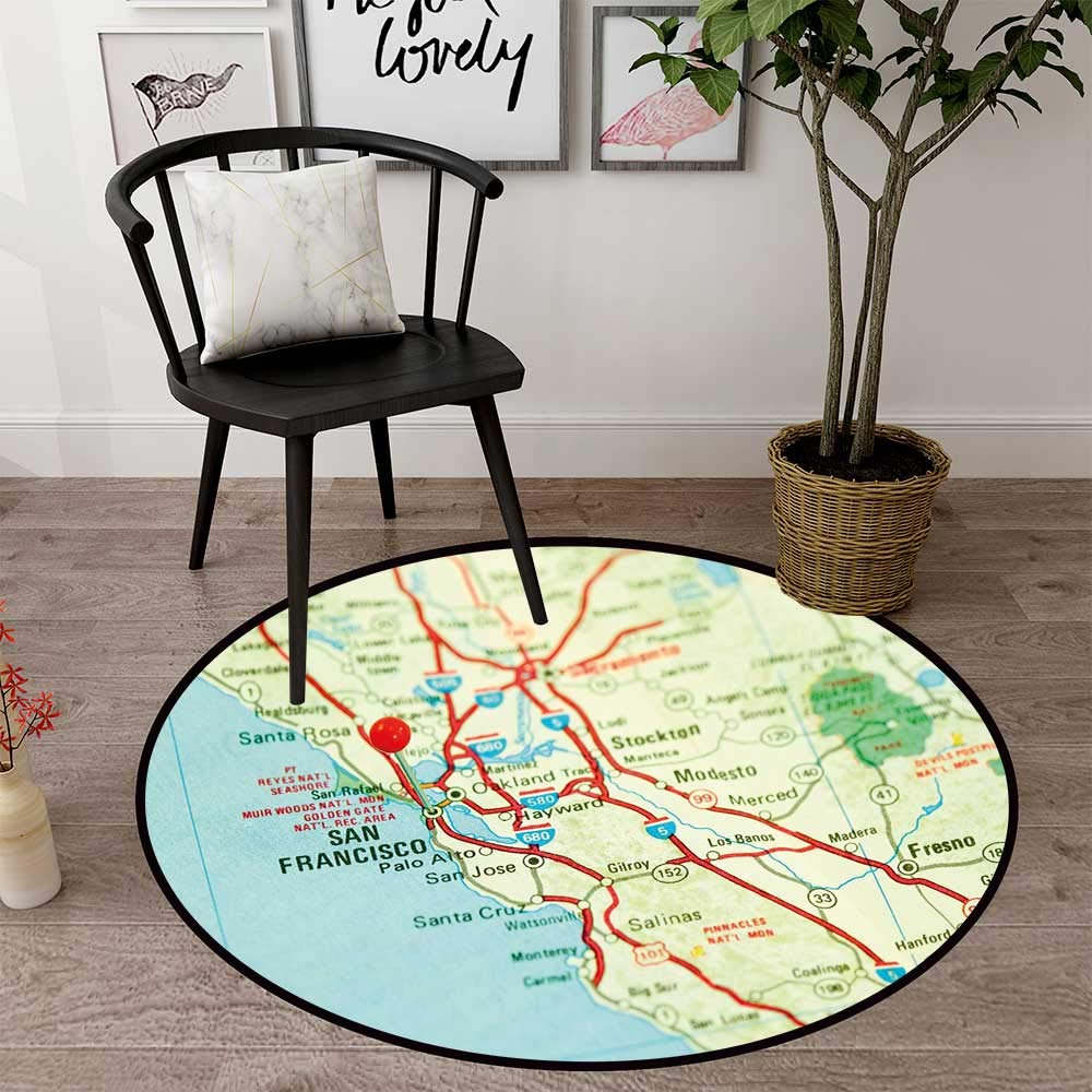 Amazon Com Circularity Floor Mat For Office Round Indoor