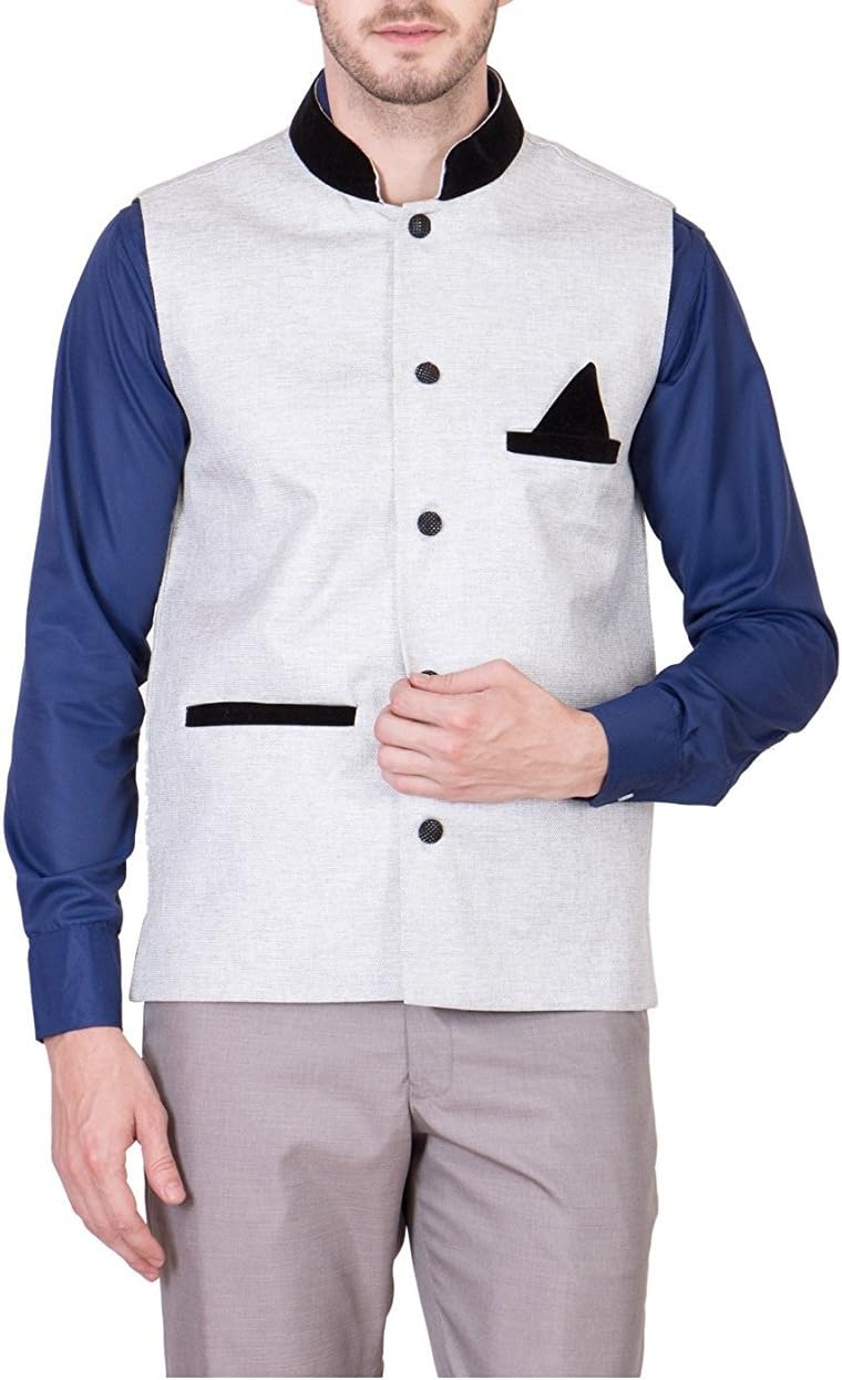 Cotton Jute Nehru Jacket Waistcoat ocassion partywear festival marriage.