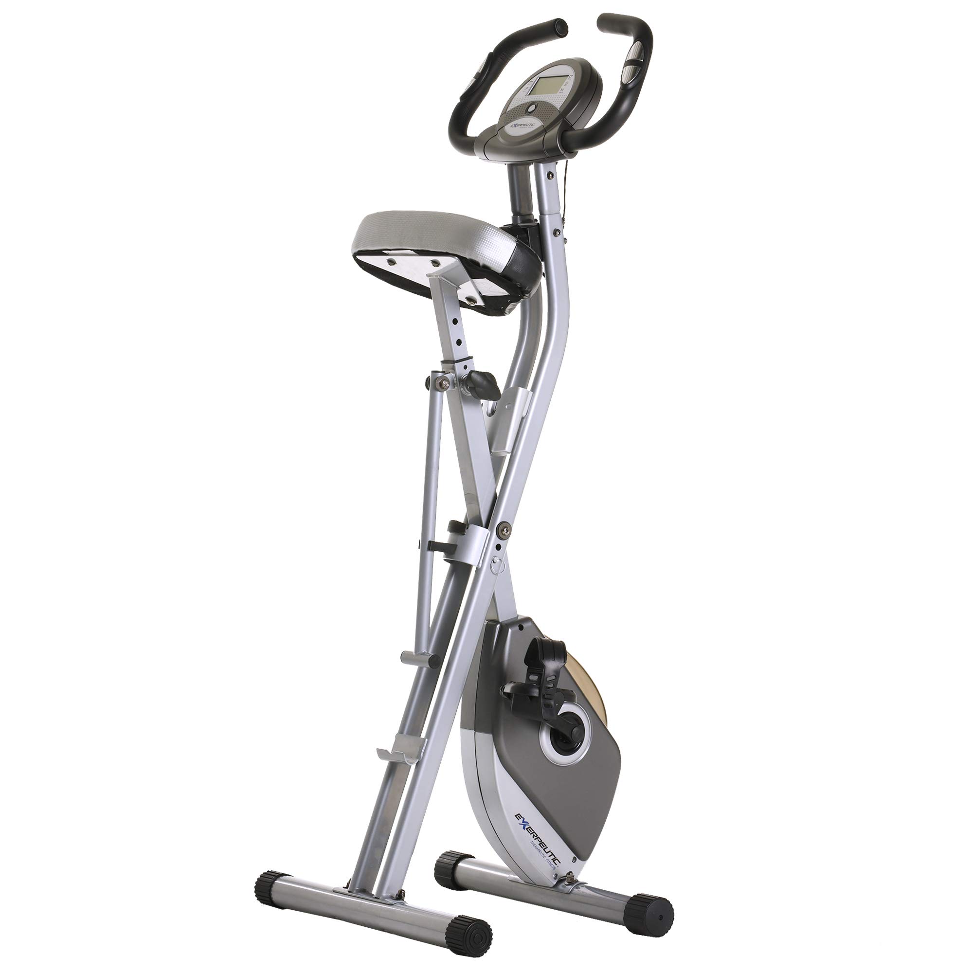 exerpeutic folding magnetic upright bike