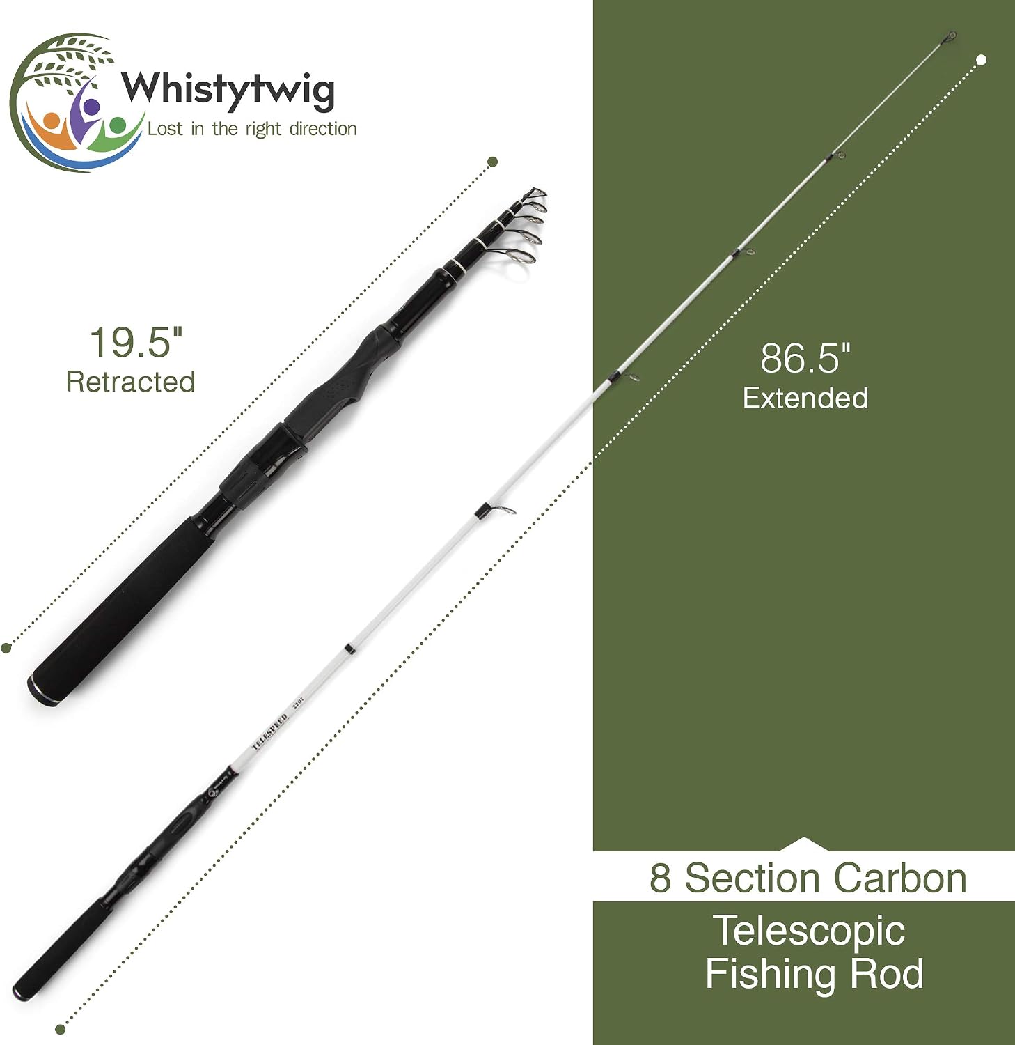 Whistytwig Portable Telescopic Fishing Rod - Image 4