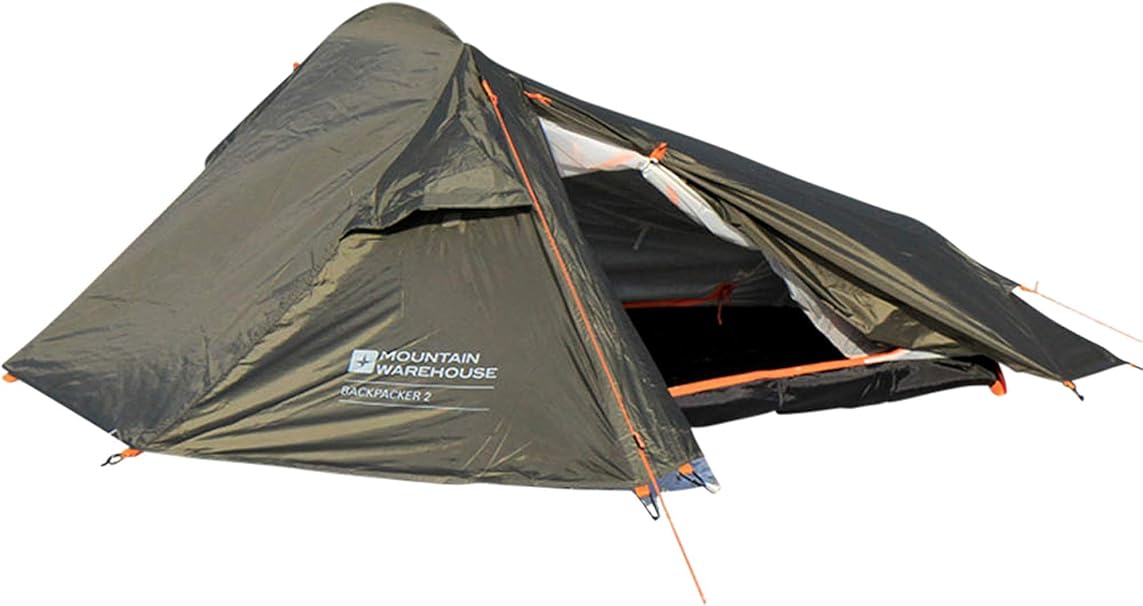 Mountain Warehouse 2 Man Backpacker Tent Water Resistant, Fly Sheet