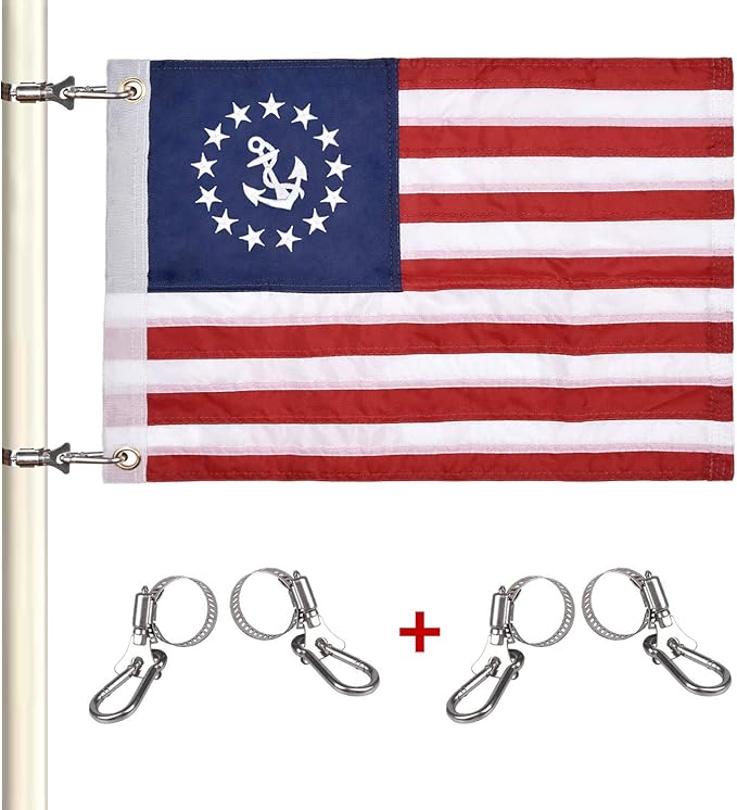 None branded US Yacht Ensign Sewn Boat Flag Amazon.ca Sports & Outdoors