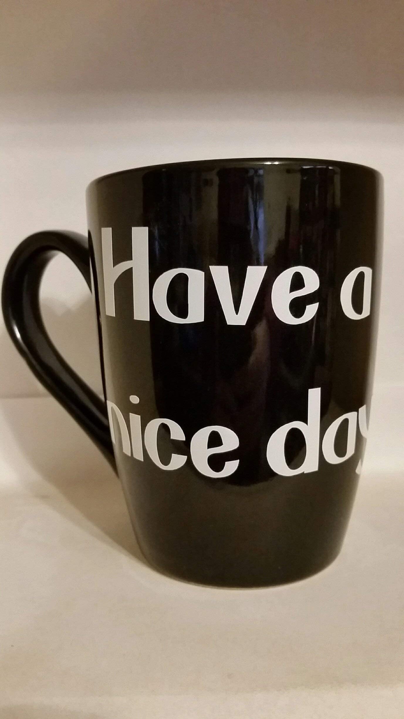 Middle Finger Coffee Mug, Mature Content Coffee Mug, Middle Finger on Bottom Mug