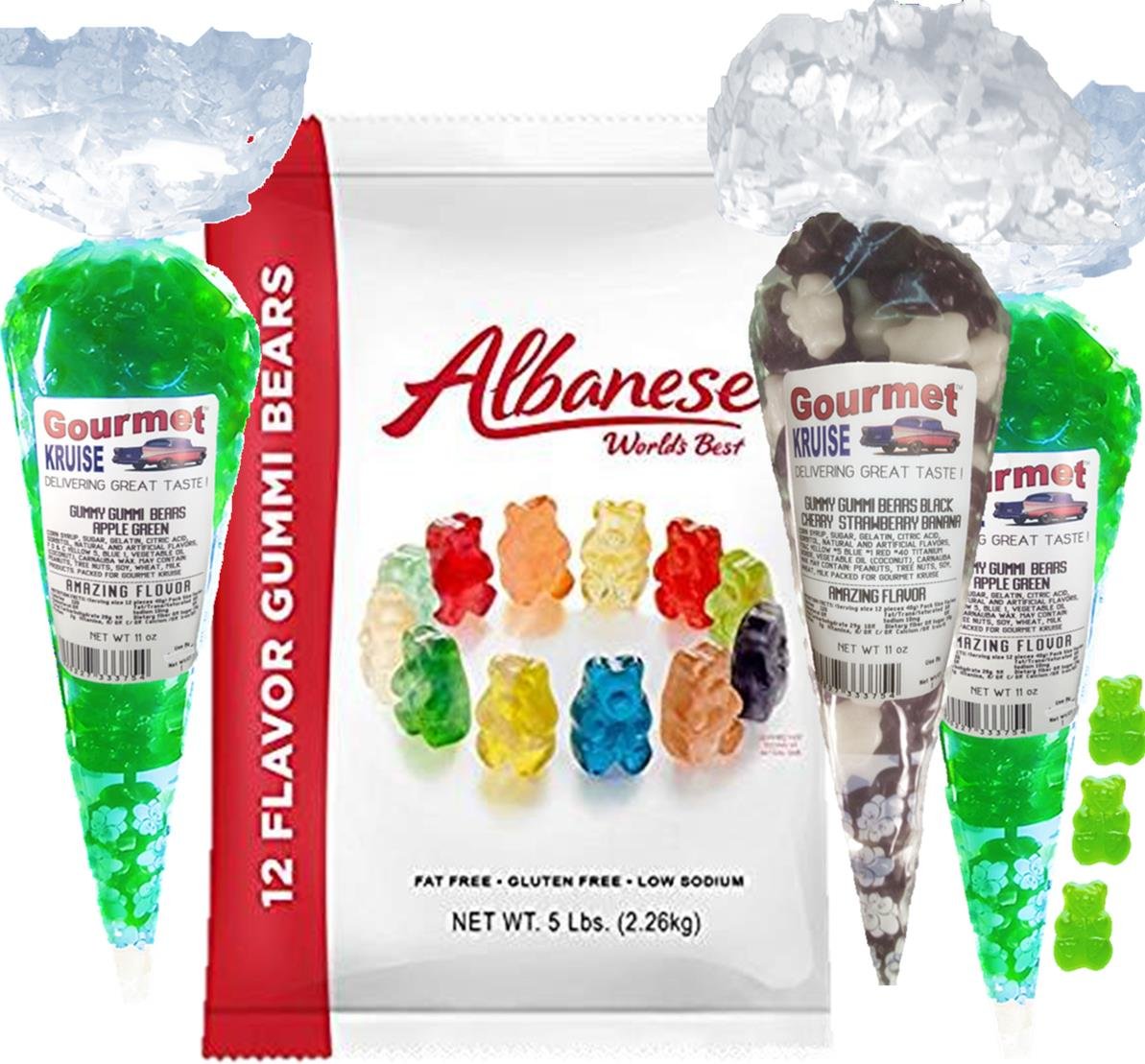 Albanese Gummi BearsGummy Bear Bulk 12 Flavors5lb Bag