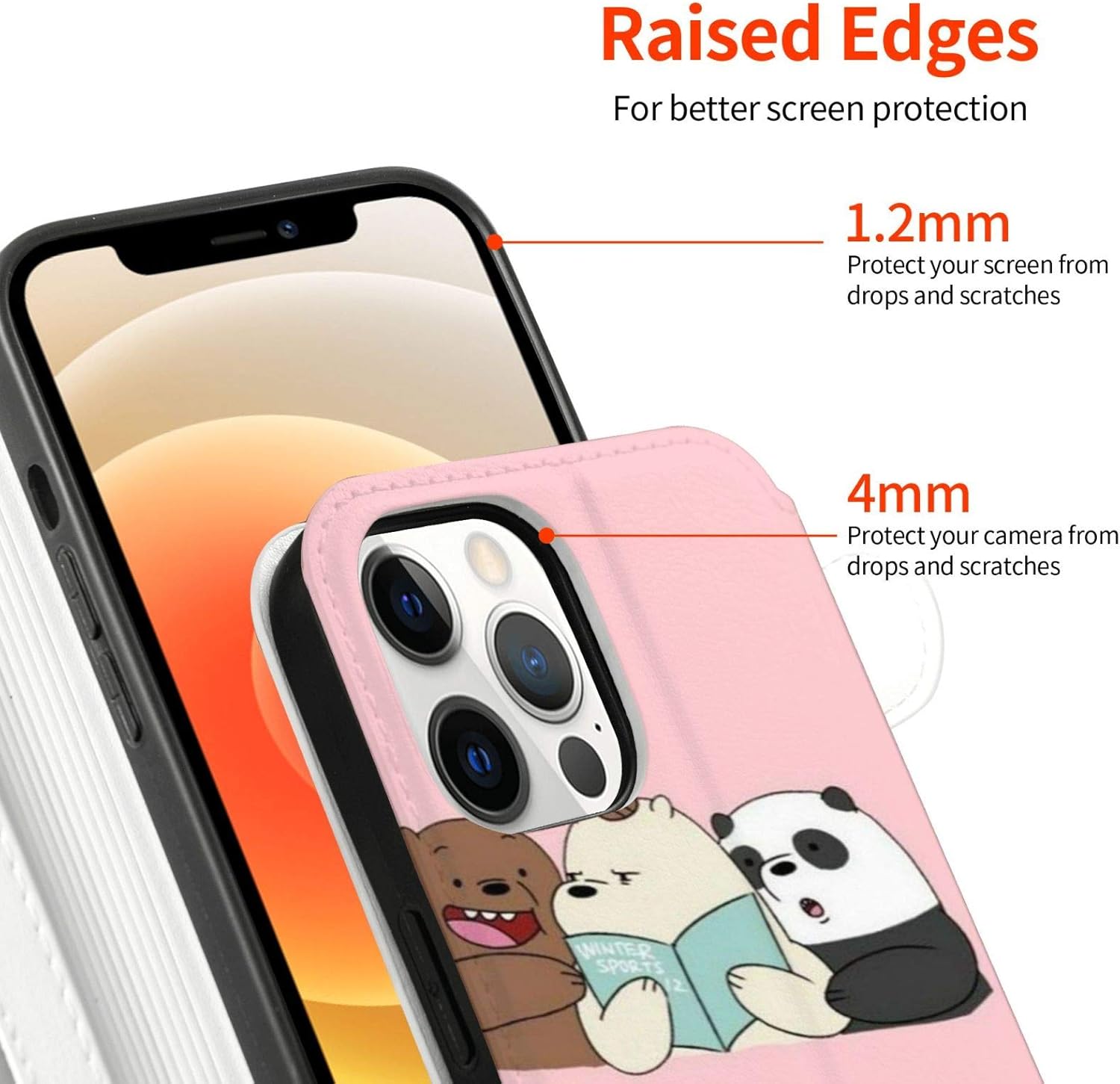 Amazon スマホケース Iphoneケース 12シリーズ We Bare Bears ぼくらベアベアーズ 手帳型 Iphone 12 Iphone 12 Pro Iphone 12 Mini Iphone 12 Pro Max 対応 新型 Puレザー スマホカバー カー ポケット付き Iphoneカバー ケース スマートフォン スマホアクセサリ