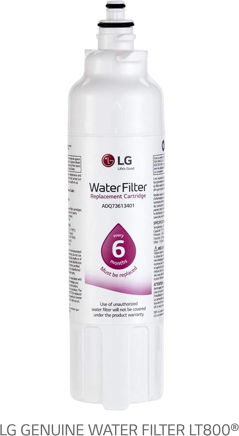 LG LT800P- 6 Month / 200 Gallon Capacity Replacement Refrigerator Water Filter (NSF42 and NSF53) ADQ73613401, ADQ73613408, or ADQ75795104: Home Improvement