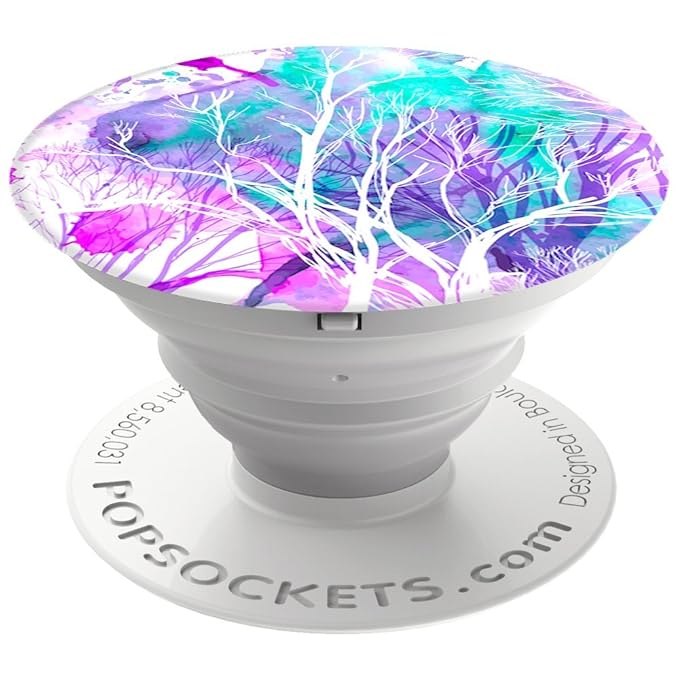 PopSockets - Ausziehbarer (Nicht Austauschbarer) Sockel und Griff für Smartphone und Tablet - Trees
