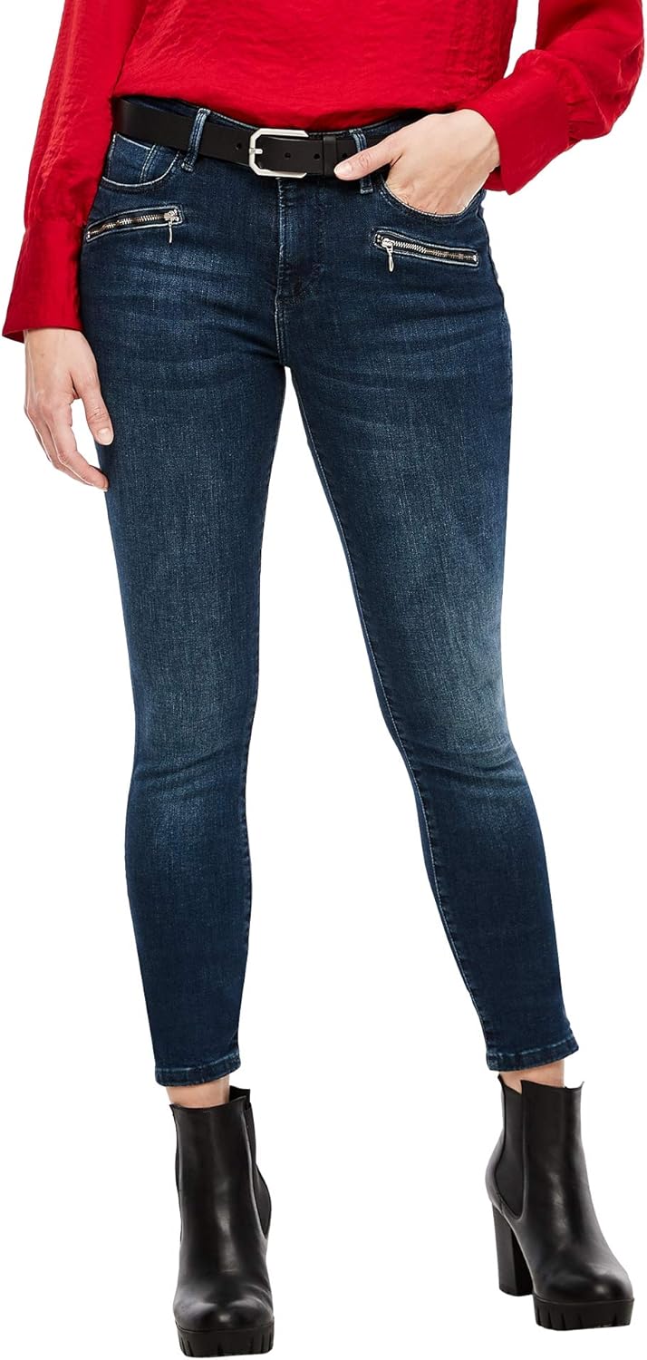 S.Oliver Jeans Donna Suri - Pantaloni Wide Leg Tiro Largo