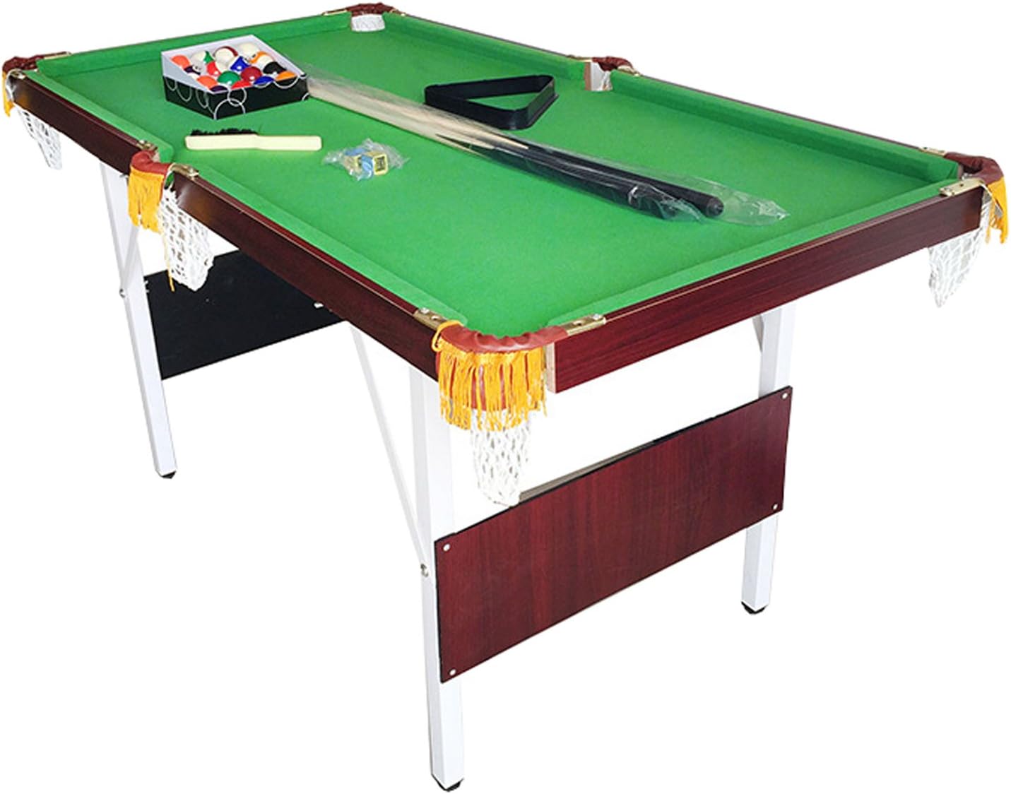 WGW Small Tabletop Ball Billiards Home Billiard Game Sets Pool Table Office Game Big Long 48"