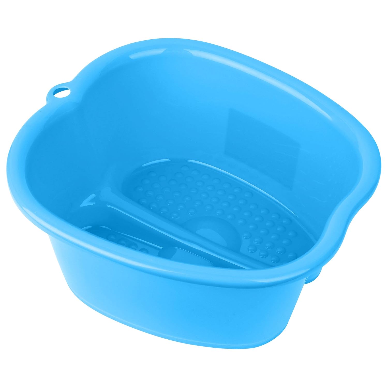 Mantello Foot Soaking Bath Basin - Large Tub for Home Spa, Soak, Pedicure & Massage - Feet Wash Bucket for Hot Water, Essential Oils, Epsom Salts - Callus & Dead Skin Remover - BPA-Free Plastic Soaker: Beauty