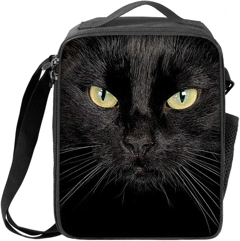 black cat lunch bag