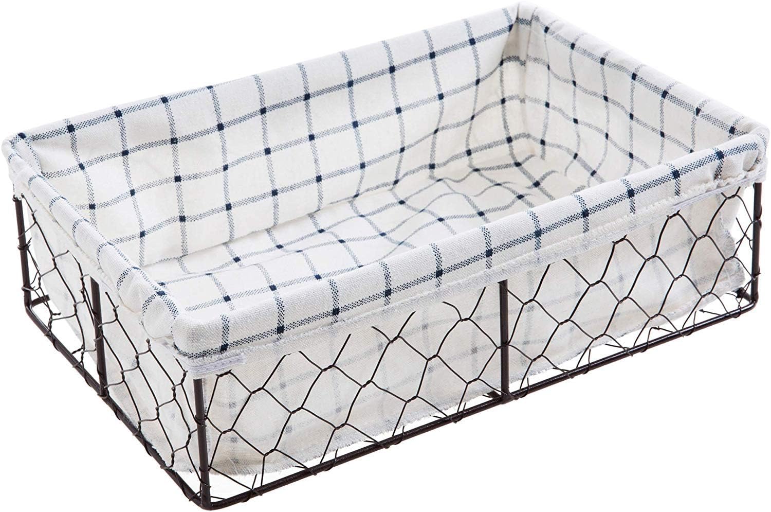 WEHOLY Canasta para la Ropa, Canasta de Alambre con Forro removible