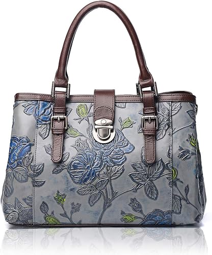 floral leather handbags