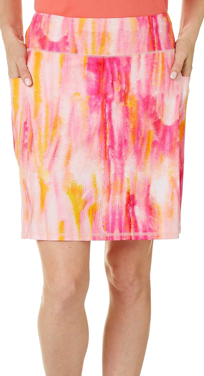 Reel Legends Womens Keep It Cool Geo Painted Stripe Skort at Amazon Womenâs Clothing store