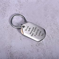 CINDYHE Drive Safe I Love You Keychain for Brother