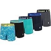 Volcom Mens Boxer Briefs 5 Pack Poly Spandex Performance Boxer Briefs Underwear