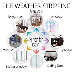 Self-Adhesive Pile Weather Stripping Seal for