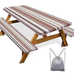 Picnic Table Cover with Bench Covers Camping