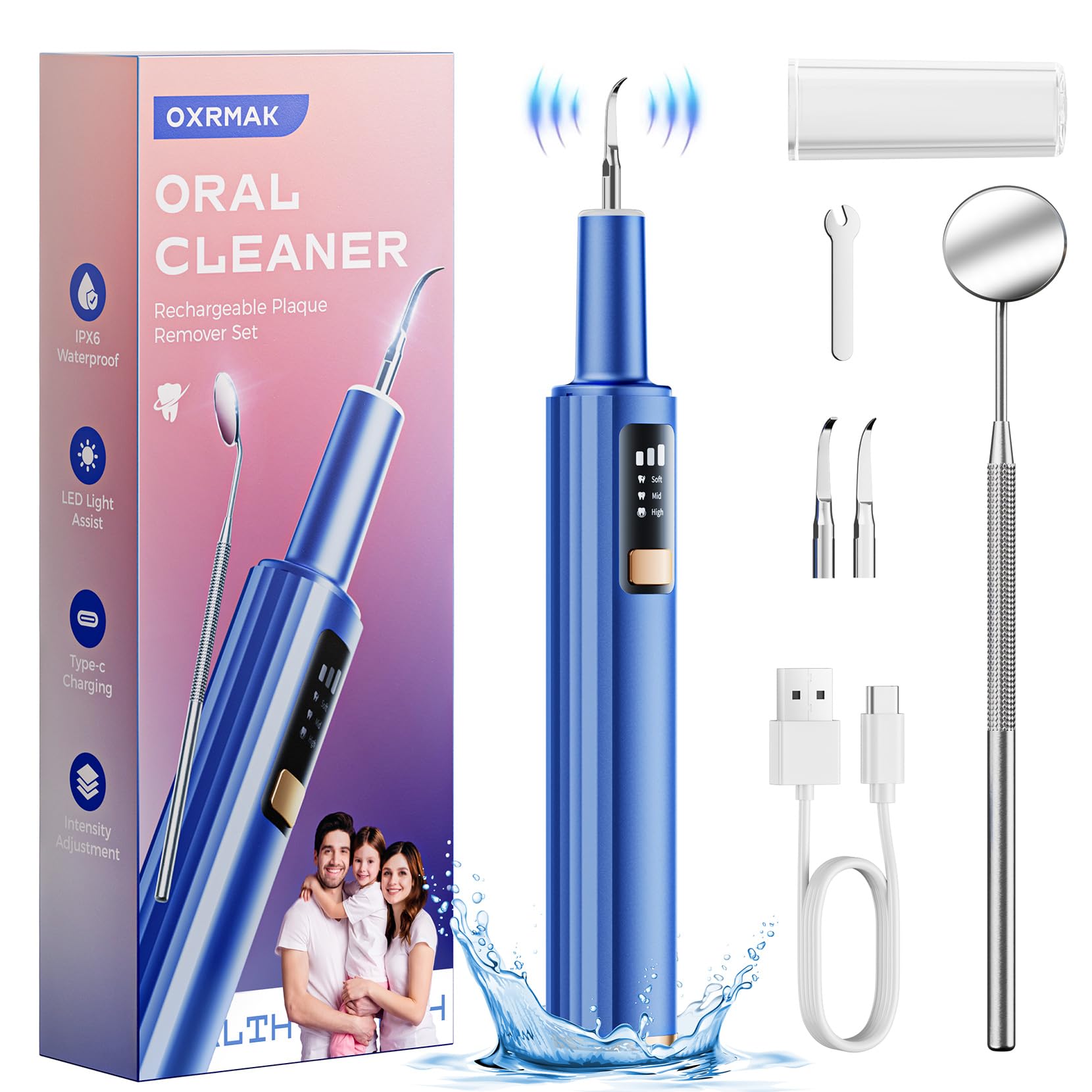 Photo 1 of **MISSING PARTS**
Plaque Remover for Teeth - Tartar Remover for Teeth Dental Calculus Remover Dental Teeth Cleaning Kit, Rechargeable Dental Teeth Cleaner Tools Kits