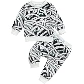 Beautooly Baby Boy Halloween Outfit Cutest Pumpkin In The Patch Sweatshirt Drawstring Long Pants Toddler Fall Clothes