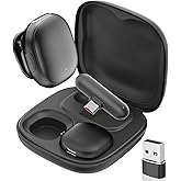 NOTEVOX Wireless Microphone AI Noise Reduction - Mini Lavalier Microphone for iPhone Android Computer with Charging Case USB C Phone Mic for Vlogging Video Audio Recording 48kHz/24bit