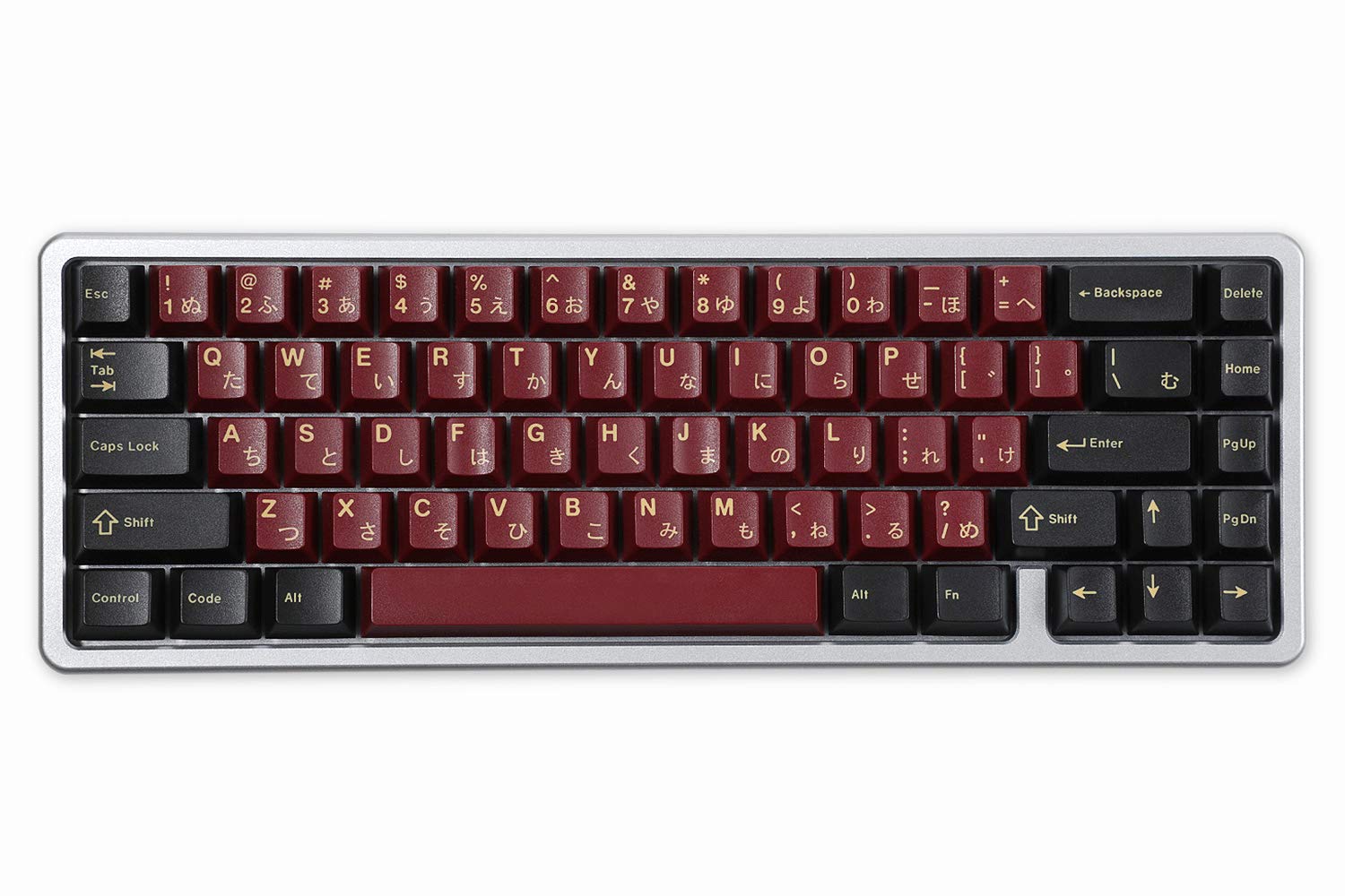 DROP + Redsuns GMK Red Samurai Keycap Set for 65% Keyboards - Compatible with Cherry MX Switches and Clones (65% 75-Key Kit)