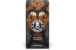 DEATH WISH COFFEE CO. DEATH WISH COFFEE - Chocolate Hazelnut Ground Coffee, Fair Trade (14 oz)