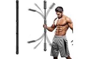 HOTSWEAT Elastic Fitness bar, Weight bar, Core Strength Training, Arm Twister, Home Gym Workout, Suitable for Men, Women Body Shaping and Fat Burning Training