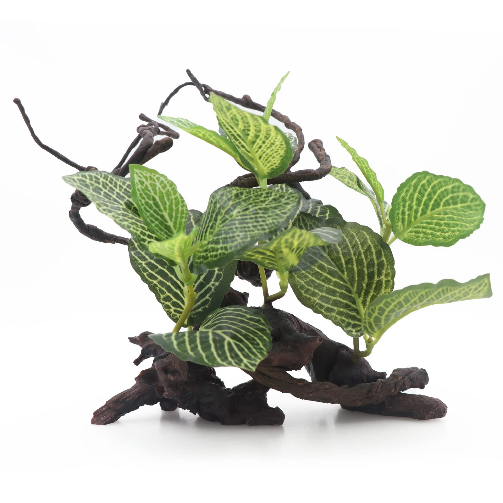 Photo 1 of Aqua KT Reptile Terrarium Forest Tree with Plant Leaves for Amphibian Habitat Décor Lizard Snake Turtle Supplies