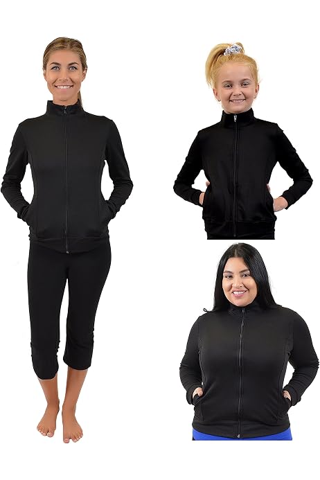 Cotton Warm Up Track Dance Cheer Jacket 