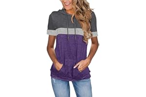 LYLINAN Womens Tops Summer Clothes Hoodies for Women Shirts Casual Short Sleeve Fashion Blouses Trendy Tunics