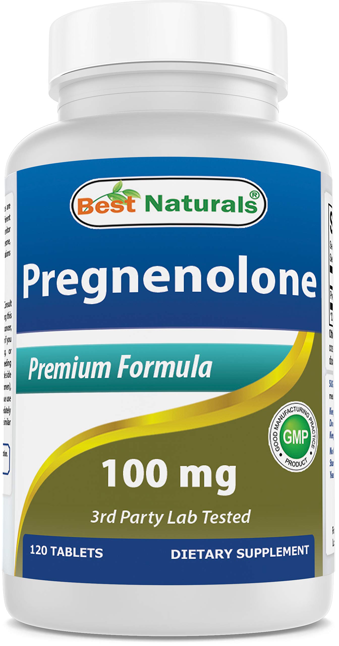 Best Naturals Pregnenolone 100 mg 120 Tablets (120 Count (Pack of 1))