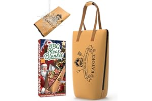 katoex BBQ Blanket for Resting Meat, Smoker Meat Insulated Resting Bag made of Washable Oxford Cloth, Large Brisket Resting Blanket– Gifts for Men, Dad, BBQ Lovers, Christmas Gifts (21in New Brown)