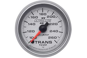 Auto Meter 4957 Ultra-Lite II 2-1/16" 100-260 F Full Sweep Electric Transmission Temperature Gauge