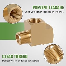 Ailbiuko 2PCS Barstock Street Tee Fittings,3/8" NPT