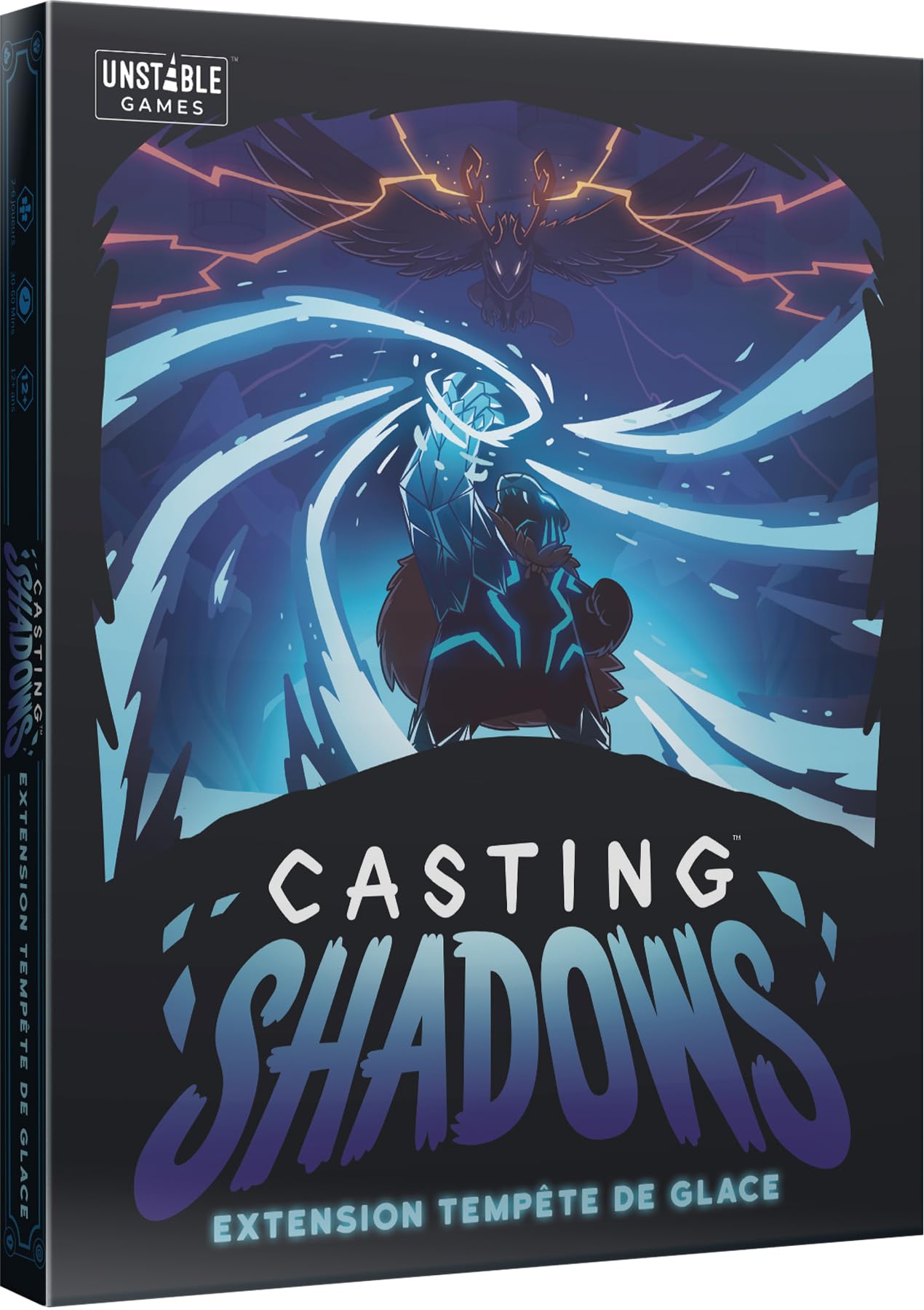 Asmodee TeeTurtle Casting Shadows - Expansion: Ice Storm - Board Games - Card Games - Ages 10+ - 2 to 4 Players - 30 Min - French Version