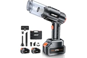 MBNGF Car Vacuum Portable Cordless, 35000PA High Power Suction & Blower, Wireless Handheld Vacuum Cleaner for Car, Home, Office, Pet(Starburst Black)