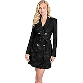 Guess Womens Eco Long Sleeve Zanita Stripe Blazer Dress