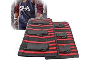 Adjustable Elbow Sleeve, 1 pair Strong Elebow Support Brace Compression Powerlifting, Weightlifting Man (2X-Large)